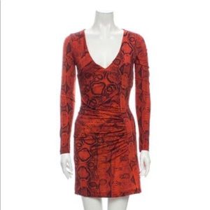 Roberto cavalli animal print mini dress